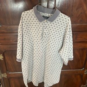 Salute Oleg Cassini short sleeve pullover polo shirt XL